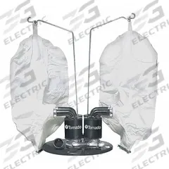 TORNADO Vacuum Head: Wet/Dry, Std, 2 in Vacuum Hose Dia, 238 cfm Vacuum Air Flow, Head Only (MPN 98695). Key specifications — Air Inlet Size and Type: 3/4 in FNPT; Brand: TORNADO; Includes: Head Only.