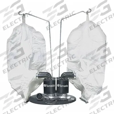 TORNADO Vacuum Head: Wet/Dry, Std, 2 in Vacuum Hose Dia, 238 cfm Vacuum Air Flow - Pneumatic Drum-Top Vacuum Heads