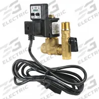 SPEEDAIRE Timed Electric Auto Drain Valve: 1/2 in NPT Pipe, 1/2 in Drain, 17.5 gpm, 208 V to 240 V (MPN 13X535). Key specifications — attr294755: SPEEDAIRE; attr292031: 0.5 sec to 10 sec.