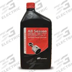INGERSOLL RAND Compressor Oil Coolant: 1 L, Bottle, 128 Viscosity Index, 480°F Flash Point (MPN 38440228). Key specifications — attr59744: 128; attr59736: No; attr59735: Bottle; attr59738: All Season Select.