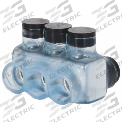 POLARIS Multitap Connector: 3 Port, Double-Sided Entry, 6 AWG – 250 kcmil Wire Size - Dry-Location Double-Sided Entry Multitap Connectors