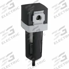 WILKERSON Filter: Particulate, 1/2 in NPT, 5 micron, 120 scfm, 150 psig Max Op Pressure, Auto Drain (MPN F28-04-SG00B). Key specifications — attr110055: 28; attr110008: WILKERSON.