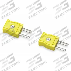 FLUKE Thermocouple Plug: Jack, For Type K Thermocouple Type, Mini Plug, 2 Pins, Flat, Flat (MPN 80CK-M). Key specifications — attr1432255: Flat; attr1276097: Jack; attr1276100: Nickel; attr1276082: Mini Plug; attr1276092: FLUKE; attr1276087: Yellow; attr1276088: Plastic; attr1276089: 80CK-M.