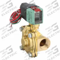 REDHAT Solenoid Valve: 2-Way, Normally Closed, 1 in Pipe Size, 100 to 240V AC/DC, Watertight (MPN 8210P004LF 100-240). Key specifications — Pipe Size: 1 in; Voltage: 100 to 240V AC/DC; Brand: REDHAT; Coil Enclosure: Watertight.