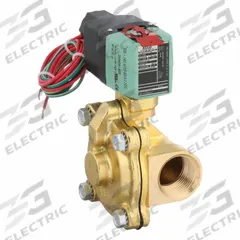 REDHAT Solenoid Valve: 2-Way, Normally Closed, 1 in Pipe Size, 100 to 240V AC/DC, Watertight (MPN 8210P004LF 100-240). Key specifications — Pipe Size: 1 in; Voltage: 100 to 240V AC/DC; Brand: REDHAT; Coil Enclosure: Watertight.