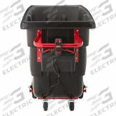 RUBBERMAID COMMERCIAL PRODUCTS Tilt Truck: 13.5 cu ft, 850 lb, 57 1/4 in L x 29 1/4 in W x 38 in H (MPN 2173519). Key specifications — Color: Black; Brand: RUBBERMAID COMMERCIAL PRODUCTS; Caster/Wheel Configuration: (2) Axle-Mounted.