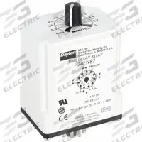 DAYTON Single Function Time Delay Relay: Socket Mounted, 12V DC, 10 A, 11 Pins/Terminals, Off Delay (MPN 24EN82). Key specifications — Brand: DAYTON.