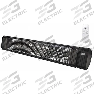 AURA Electric Infrared Heater: 2250W/3000W Watt Output, 208/240V AC, 1 Phase - Indoor/Outdoor Suspended Infrared Radiant Electric Wall Heaters