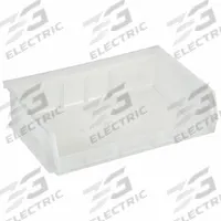 QUANTUM STORAGE SYSTEMS Hang and Stack Bin: 11 in x 7 3/8 in x 3 in, Clear, Label Holder Included (MPN QUS236CL). Key specifications — Electrostatic Discharge: Not Electrostatic Discharge Conductive; Brand: QUANTUM STORAGE SYSTEMS; % Recycled Content: 0%.