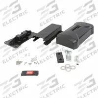 BFT Hardware Kit: For Use With Maxima Ultra 36 Barrier Opener System, 4 in Overall Ht, Black, Black (MPN P120084 00000). Key specifications — Brand: BFT; Color: Black; For Use With: Maxima Ultra 36 Barrier Opener System; Material: Carbon Steel; Product Type: Mounting Hardware.