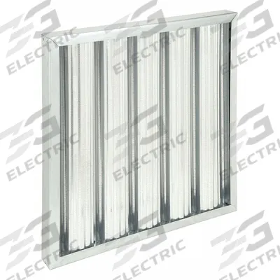 GRAINGER Grease Filter: 20 in x 20 in x 2 in, Galvanized Steel - Grease Collection Baffle Air Filters