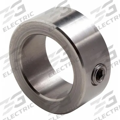 Dayton Shaft Collar: 1-Piece, Set Screw, 1 in Bore Dia, 1 5/8 in Collar Outside Dia - Stainless Steel Shaft Collars
