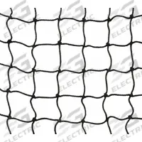 US NETTING Knotted Nylon Rack Net Panel: 240 in x 1/4 in x 240 in, Nylon, Black, 3 1/2 in Mesh Size (MPN RACKIT-HD-2020). Key specifications — Brand: US NETTING; Material: Nylon; Includes Hardware: Hardware not Included; Color: Black.