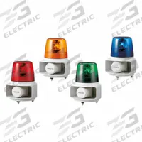 PATLITE Audible Alarms: 24V DC, 10 1/4 in Overall Lg, 6 3/8 in Overall Dia, Incandescent, RT-24VF-B. Key specifications — Features: MP3 with an SD Card Adds Simplification to Programming Message Data for High-Quality Sound; Manufacturer Part Number: RT-24VF-B; Brand: PATLITE; Connection Type: Wire Leads; Mounting Location: Wall Mount; Operating Voltage: 24V DC.