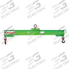 CALDWELL Lifting Beam: Lifting Beam, 2,000 lb Working Load Limit, Adj, 38 in Overall Lg, Composite (MPN 416-1-3). Key specifications — Brand: CALDWELL.
