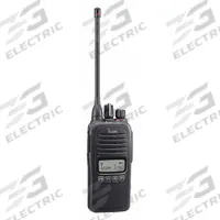 ICOM Handheld Two Way Radio: F2000 Series, UHF, Analog, 4 W, 128 Channels, Alphanumeric, 14 hr, IP67 (MPN F2000S 89 USA). Key specifications — Color: Black; FCC License Required: Yes.
