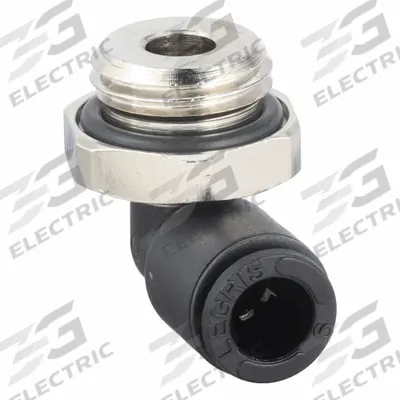 LEGRIS Push-Fit Elbow Fitting: 6 mm OD x 1/4 in Pipe Size, Push-to-Connect x MBSPP - Nylon & Nickel-Plated Brass Tube Fittings