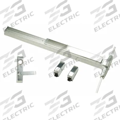 VON DUPRIN Surface Vertical Rod: 3 ft Max Door Wd - Surface Vertical Rod Push Bars