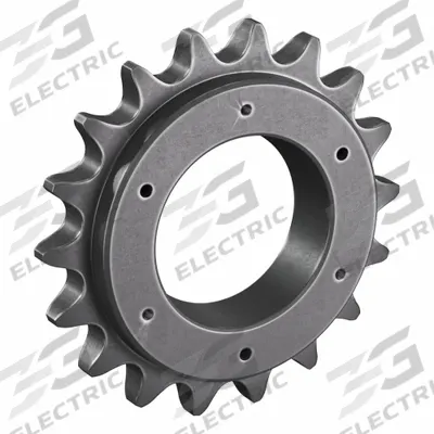 TRITAN Bushed Roller Chain Sprocket: For 100 Chain, 18 Teeth, 7.198 in Pitch Dia - Size 100 Bushed-Bore Roller Chain Sprockets