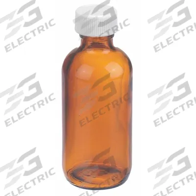 WHEATON Bottle: 60 mL, Amber, 20-400 mm, No Closure, 24, No Closure - Amber Narrow Mouth Round Glass Lab Bottles