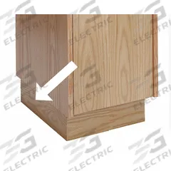 HALLOWELL Pedestal Base: 3/4 in x 18 in x 4 in, 3/4 in Footplate Wd, End, 1 Bases/Pedestal, Lacquer (MPN WCEB18W-RO). Key specifications — attr65850: WCEB18W-RO; attr65853: HALLOWELL; attr114203: Lacquer; attr114205: Furniture Grade Plywood With Veneer; attr114211: Pedestal; attr114196: Red Oak; attr114193: End.