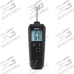 FLIR Moisture Meter: Digital, LCD with Backlight, Pinless, MR59 Meter/Pouch, Ball Pinless. Key specifications — Display Type: Digital; Probes Included: Ball Pinless; Features: Bluetooth Compatible; Digital Display Screen Type: LCD with Backlight; Brand: FLIR.