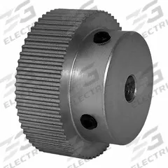 DAYTON Timing Pulley: Modified Curvilinear, Fixed, For GT Timing Belt Section, For 9 mm Belt Wd (MPN 62-2P09-6A3). Key specifications — Brand: DAYTON; Finish: Clear Anodized; For Belt Series: Powerhouse®.