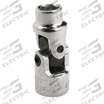PROTO Flex Socket: 1/4 in Drive Size, 6 mm Socket Size, 6-Point, Std, Chrome - 1/4" Drive Metric Flex Sockets