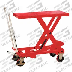 DAYTON Scissor Lift Table: 550 lb Load Capacity, 32 1/2 in L x 19 1/2 in W, 36 in Max Lifting Ht (MPN 33W288). Key specifications — Platform Material: Steel; Brand: DAYTON.