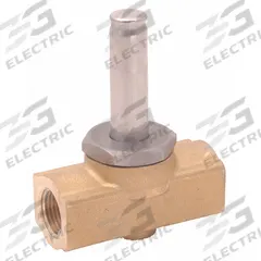 DAYTON Solenoid Valve Body: 2-Way, Normally Closed, 3/8 in Pipe Size, Brass Body, NBR Seal (MPN 016654). Key specifications — Pipe Size: 3/8 in; Brand: DAYTON; Operating Environment: Indoor.