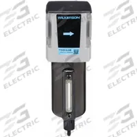 WILKERSON Compressed Air Filter: Particulate, 3/8 in NPT, 5 micron, 82 cfm, 250 psi Max Op Pressure (MPN F18-03-SL00B). Key specifications — attr110055: F18; attr110008: WILKERSON.