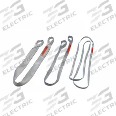 LIFT-ALL Web Sling: Type 3, Polyester, 12 ft Sling Lg, 12 in Eye Lg, 1 Plies (MPN EE1804TFX12). Key specifications — Sling Type: Type 3; Brand: LIFT-ALL; Color: Silver/Blue; Tag Type: Standard Tag.
