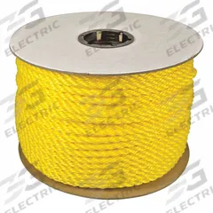 APPROVED VENDOR General Purpose Utility Rope: Twisted, 1 in Dia, 2,445 lb Working Load Limit, Yellow (MPN 350320-YEL-00600-R0305). Key specifications — Brand: APPROVED VENDOR; Rope Type: Dynamic.