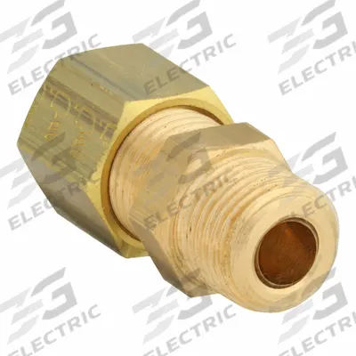 LEGRIS Compression Fitting Coupling: 3/8 in Pipe x 16 mm OD Fitting Size, BSPT x Compression - Standard Sleeve Brass Compression Fittings