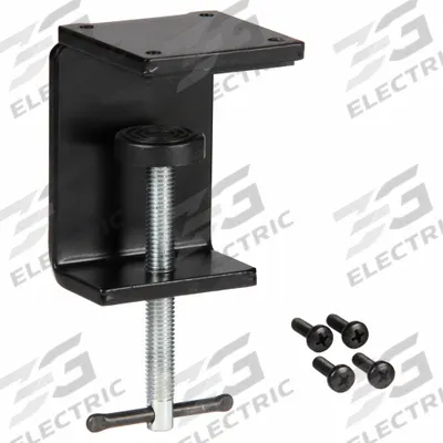WALDMANN Table Clamp: 2.75 in Clamping Capacity, Black, Table Clamp - Accessories & Replacement Parts for Magnifier Lights