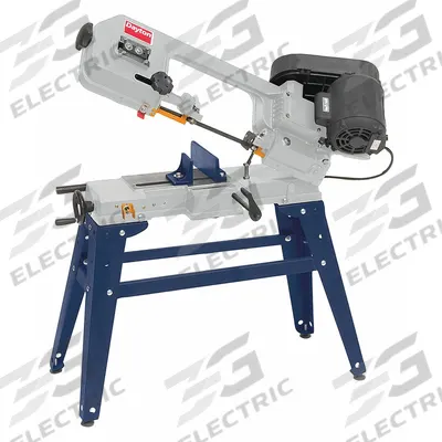 Dayton Band Saw: 5 1/2 in x 6 1/2 in, 120 SFPM/200 SFPM/80 SFPM, 45°, 1 Phase - Mitering Manual Horizontal Band Saws