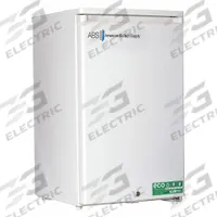 AMERICAN BIOTECH SUPPLY Lab Refrigerator: 5 cu ft, Undercounter, 0°C to 10°C, 24 in Overall Dp (MPN ABT-HC-UCFS-0504W). Key specifications — Door Opening Style: Right; Color: White; Manufacturer Part Number: ABT-HC-UCFS-0504W; Brand: AMERICAN BIOTECH SUPPLY; Product Type: Lab Refrigerator; Door Type: Swing Solid; Refrigerant Type: R-600a.