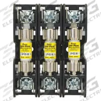 BUSSMANN Fuse Block: Open Block Design, 3 Pole, 600 V AC, Quick Connect/Screw, Non-Indicating (MPN BCM603-3SQ). Key specifications — Brand: BUSSMANN.