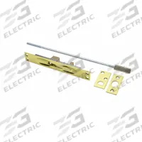 ROCKWOOD Door Bolt: Flush Bolt, 6 3/4 in Ht, 1 in Wd, 6 3/4 in Lg (MPN 555.3). Key specifications — attr1020089: ROCKWOOD; attr1020106: Flush Bolt.