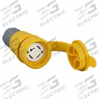 HUBBELL Locking Connector: Non-NEMA, Yellow, 120/208V AC, 20 A Current Rating, 4 Poles, 4 Wires (MPN HBL27W09). Key specifications — Brand: HUBBELL.