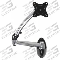 PEERLESS Monitor Arm: Wall, For 29 in Screens, Max. 17.8 lb, Fixed, 180° Swivel, 90° Down, 45° Up (MPN LCW620A). Key specifications — Manufacturer Part Number: LCW620A; Finish: Gloss; Material: Aluminum; Mounting Location: Wall; Brand: PEERLESS; Color: Black.