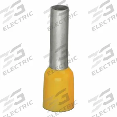 WAGO Wire Ferrule: 10 AWG Max Wire Size, Holds 1 Wire, Yellow, Polypropylene - Insulated Ferrules