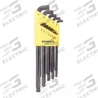 BONDHUS Hex Key Set: 11 - 15 Pieces, L, SAE, Single Ball End, Long, 13 Pieces, Black Oxide, 1 Tips (MPN 16537). Key specifications — attr1205553: Not Tether Capable; attr1205554: BONDHUS; attr1205568: Black Oxide; attr1293176: 11 - 15 Pieces.