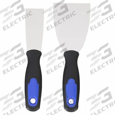 WESTWARD Putty Knife/Scraper Set: 2 Pieces, Bld. Mat. Carbon Steel - Spreader & Scraper Sets