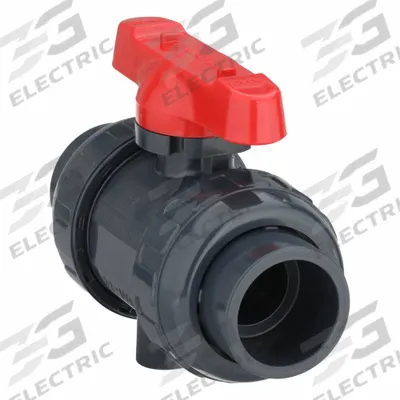 ASAHI Manual Two-Way Ball Valve: 1 1/4 in, PVC, Straight, 230 psi Max. Pressure (CWP) - PVC Ball Valves