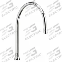 CHICAGO FAUCETS Spout: Spout, Gooseneck, Swivel Spout, Brass, Polished Chrome, 2.2 gpm Flow Rate (MPN GN12AE3SWGJKABCP). Key specifications — Includes: Mounting Hardware; Product Type: Spout; Spout Style: Swivel; Body Material: Brass; Color/Finish: Polished Chrome; Brand: CHICAGO FAUCETS.
