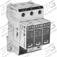 BUSSMANN Delta 480V,3P: Three Phase, 3 Poles, 20 kA Nominal Discharge Current, DIN-Rail Mounting (MPN BSPMA3480DLGR). Key specifications — Voltage: 120/208 VAC 3-Phase Wye; 277/480 VAC 3-Phase Wye; 347/600 VAC 3-Phase Wye; 240 VAC 3-Phase Delta; 480 VAC 3-Phase Delta; Mounting Style: DIN-Rail; Brand: BUSSMANN.