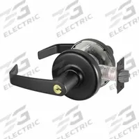 CORBIN RUSSWIN Door Lockset: Classroom Security Lever Locksets, Black, ADA Compliant, LFIC (MPN CLX3352 NZD BSP CT6D). Key specifications — attr1024149: Not Ligature-Resistant; attr1011488: CORBIN RUSSWIN; attr1024446: F110; attr1011524: No Message; attr1011485: Yes; attr1059461: Black Painted.