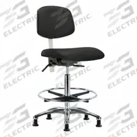 Cleanroom Task Chair: Vinyl, Armless, Ht Range 26 1/4 in to 36 in, 18 1/2 in Seat Wd, 17 in Seat Dp (MPN BR-NCR-VHBCH-CR-T0-A0-CF-RG-8540). Key specifications — Foot Support: Yes; Back Tilt Backward: 13.5°; Back Tilt Forward: 10.5°; Base Material: Aluminum; Brand: APPROVED VENDOR; Product Type: Cleanroom Task Chair; Cleanroom Class: ISO 5; ESD-Safe: Not ESD Safe.