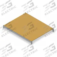 TENNSCO Shelf: 60 in x 36 in, Particleboard, 3,800 lb Load Capacity (MPN 1). Key specifications — Decking Material: Particleboard; Frame Finish: Powder Coated; Frame Material: Steel; Color: Industrial Gray; Includes: (2) Crossbars; Brand: TENNSCO.